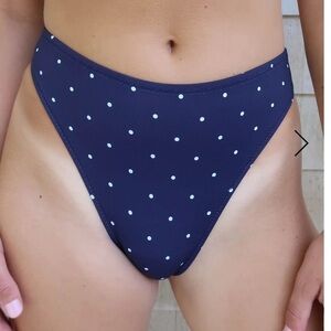 New Grey Bandit x Ana Women’s NEW ENGLAND POLKA MID RISE BOTTOM Size Medium NWT